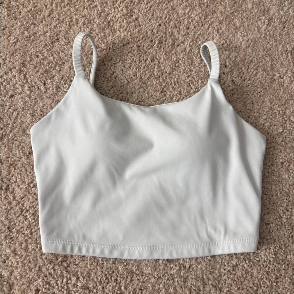Cropped Padded Tank Top
